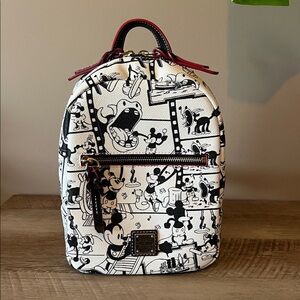 Dooney and Bourke Mickey Mouse Black and White Backpack